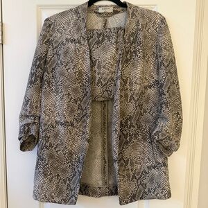 Babaton Snakeskin Pattern Blazer